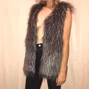 faux fur vest